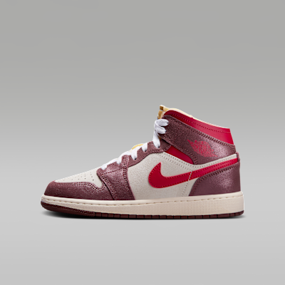NIKE公式】エア ジョーダン 1 MID SE ジュニアシューズ NIKE公式】エア ジョーダン 1 MID SE ジュニアシューズ